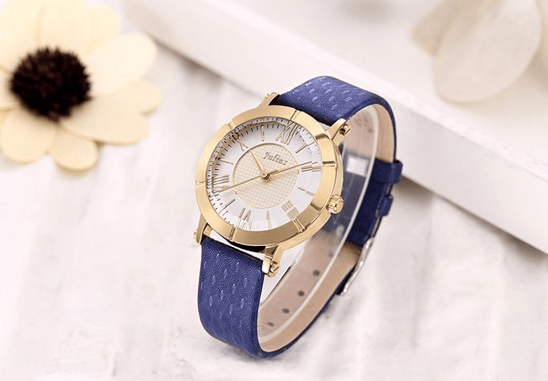 JULIUS 789 Fashion Luxury Leather Strap Ladies Student Quartz Watch - MRSLM