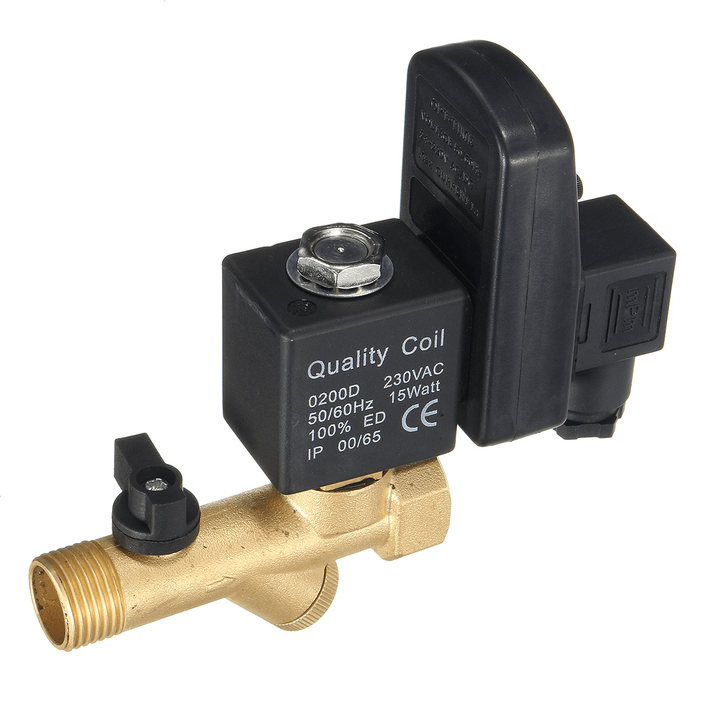 1/2" Automatic Electronic Drain Valve Electromagnetic Timed Air Compressed Electrotim Solenoid Valve - MRSLM