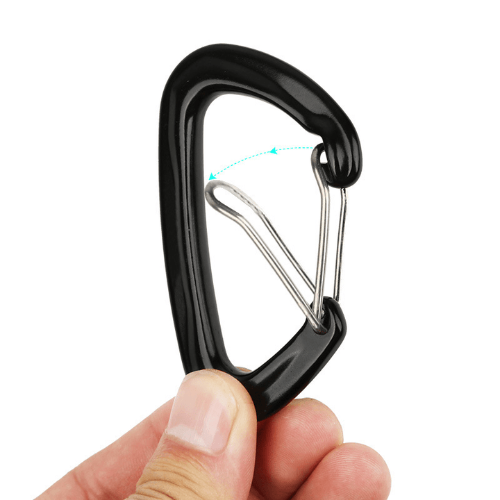 XINDA 16KN Aluminum Carabiner Climbing Keychain Outdoor Snap Clip Lock Buckle - MRSLM