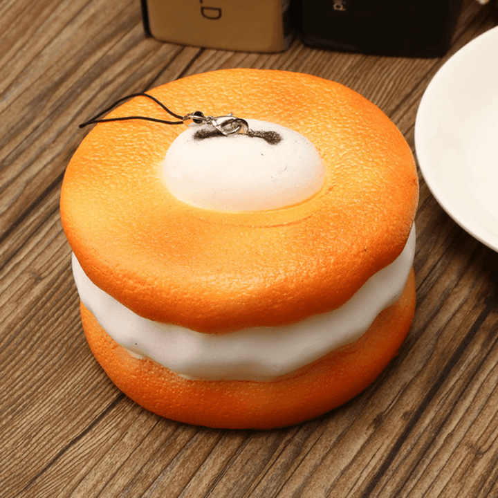 Squishy Macaroon 10Cm Slow Rising Dessert Sweet Collection Phone Bag Strap Decor Gift Toy - MRSLM