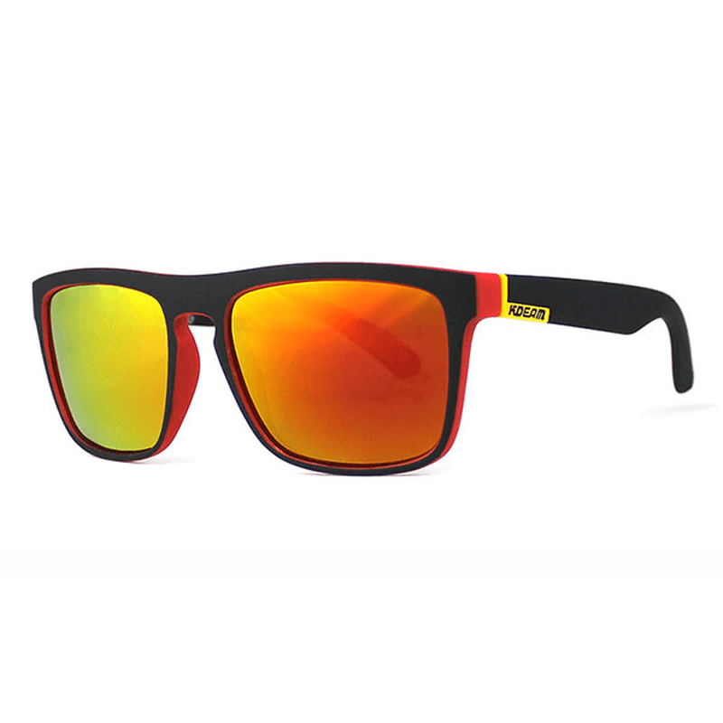 Men UV400 Polarized Sun Glassess Outdooors Driving anti Glare Colorful Lens Glasses - MRSLM