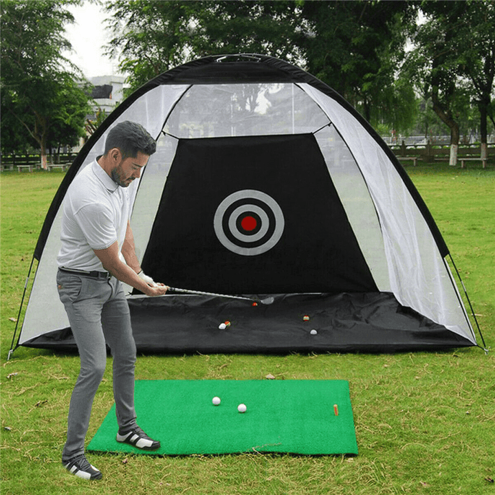 1/2/3M Golf Practice Net Golf Swing Net Sport Aids Trainer Net Indoor Outdoor with Storage Bag - MRSLM