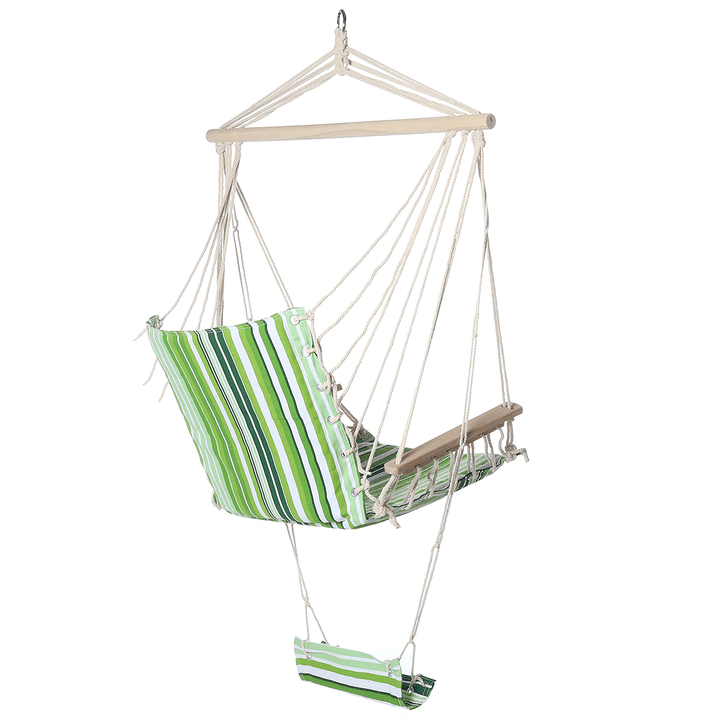 Cotton Hammock Chair Comfortable Hanging Swing Seat Swing Cushion Outdoor Indoor Garden Max Load 150Kg - MRSLM