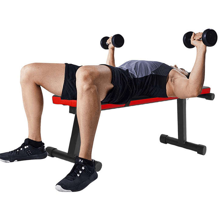 Folding Weight Bench Adjustable Strength Arc-Shaped Decline Sit up Bench Board Fitness Exercise Home Gym - MRSLM