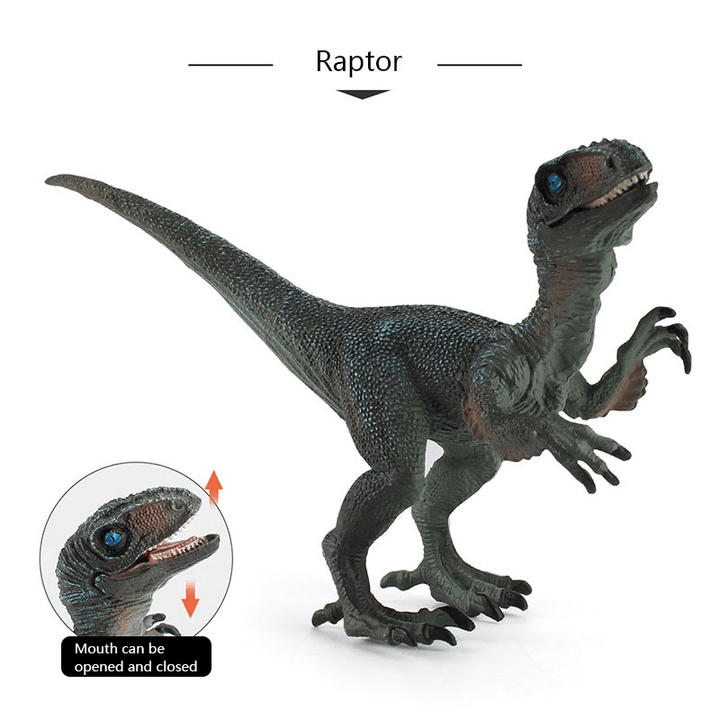 Simulation Ancient Dinosaur Jurassic Era Animal Model Velociraptor Dilophosaurus Plastic Dinosaur Ornaments Wholesale - MRSLM