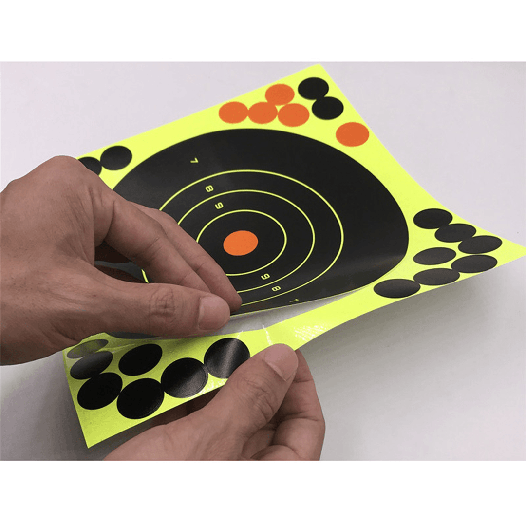 10PCS Shooting Adhesive Targets Splatter Reactive Target Sticker Paper 20*20CM - MRSLM