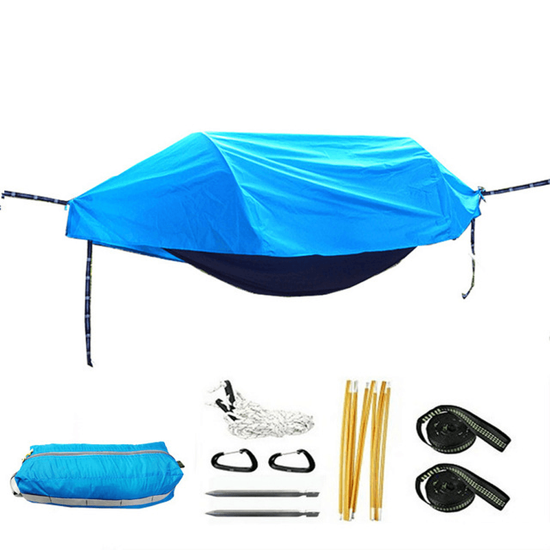 Multi-Functional Waterproof Windproof Tent with Insect Net Ultralight Hammock Aerial Tent Portable Outdoor Camping 270X140Cm - MRSLM