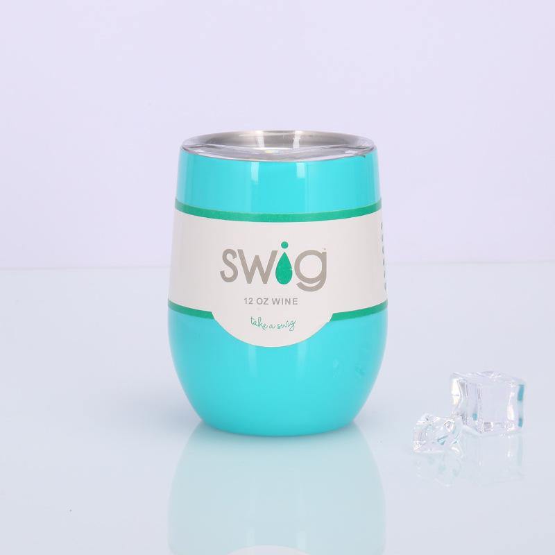 Swig eggshell cup 12oz stainless steel wine mug - MRSLM