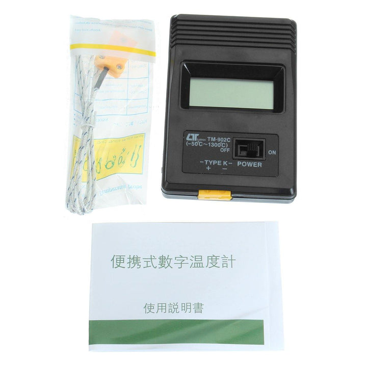 TM902C LCD K Type Thermometer Temperature Meter Probe+ Thermocouple Probe - MRSLM