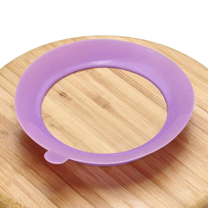 Baby Bamboo Suction Bowl Plate and Matching Spoon Set Kids Put Feeding Bowl - MRSLM