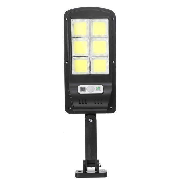 Solar Powered 4COB/6COB LED Street Light Motion Sensor Waterproof Wall Lamp Security Outdoor Decor with Remote Control - MRSLM