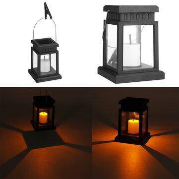 Solar Lantern Hanging Light LED Yard Outdoor Patio Garden Lamp Waterproof Decor - MRSLM