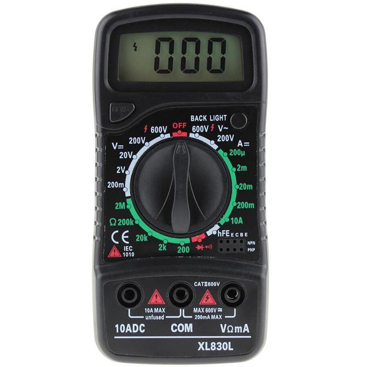 ANENG XL830L Digital LCD Multimeter Voltmeter Ammeter AC/DC/OHM Volt Current Tester - MRSLM