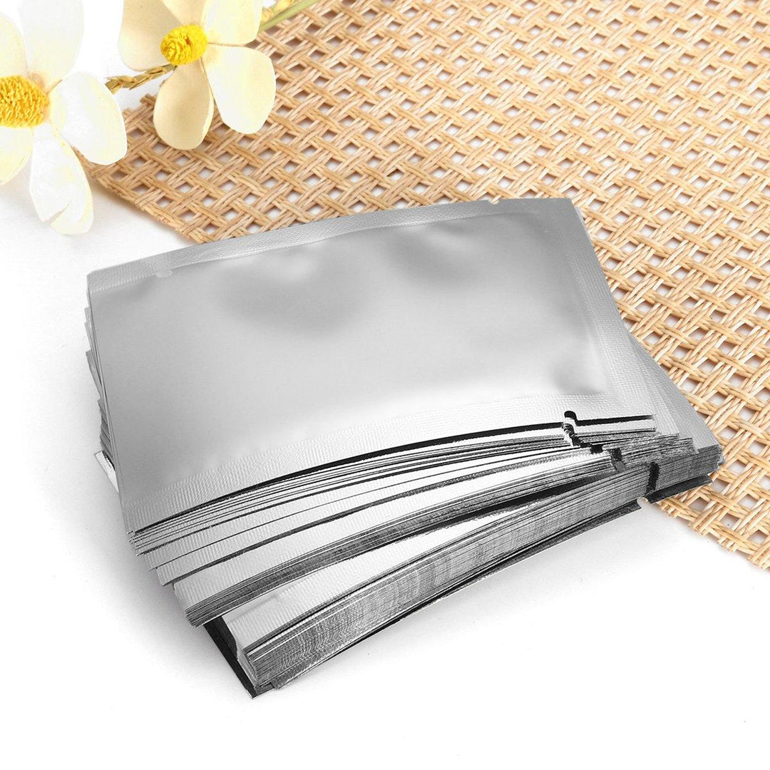 100Pcs/Set Aluminum Foil Mylar Bag Vacuum Sealer Food Storage Package Pouch Vacuum Sealing Bag - MRSLM