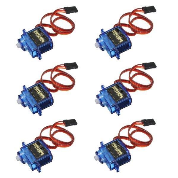 6PCS SG90 Mini Analog Gear Micro Servo 9g For RC Airplane Helicopter - MRSLM