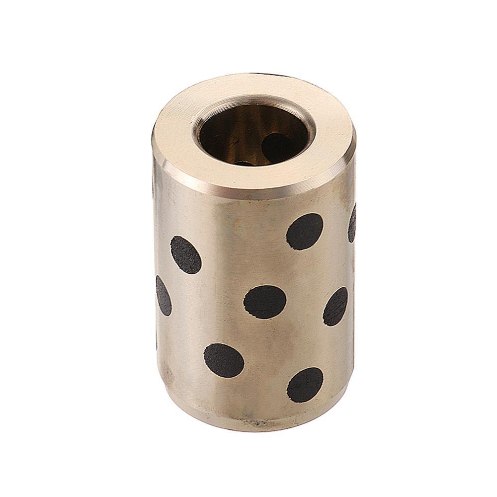 Machifit LM/8/10/12/16UU Linear Bearing Oil Free Bushing Round Graphite Copper Sleeve Slide Bearing - MRSLM