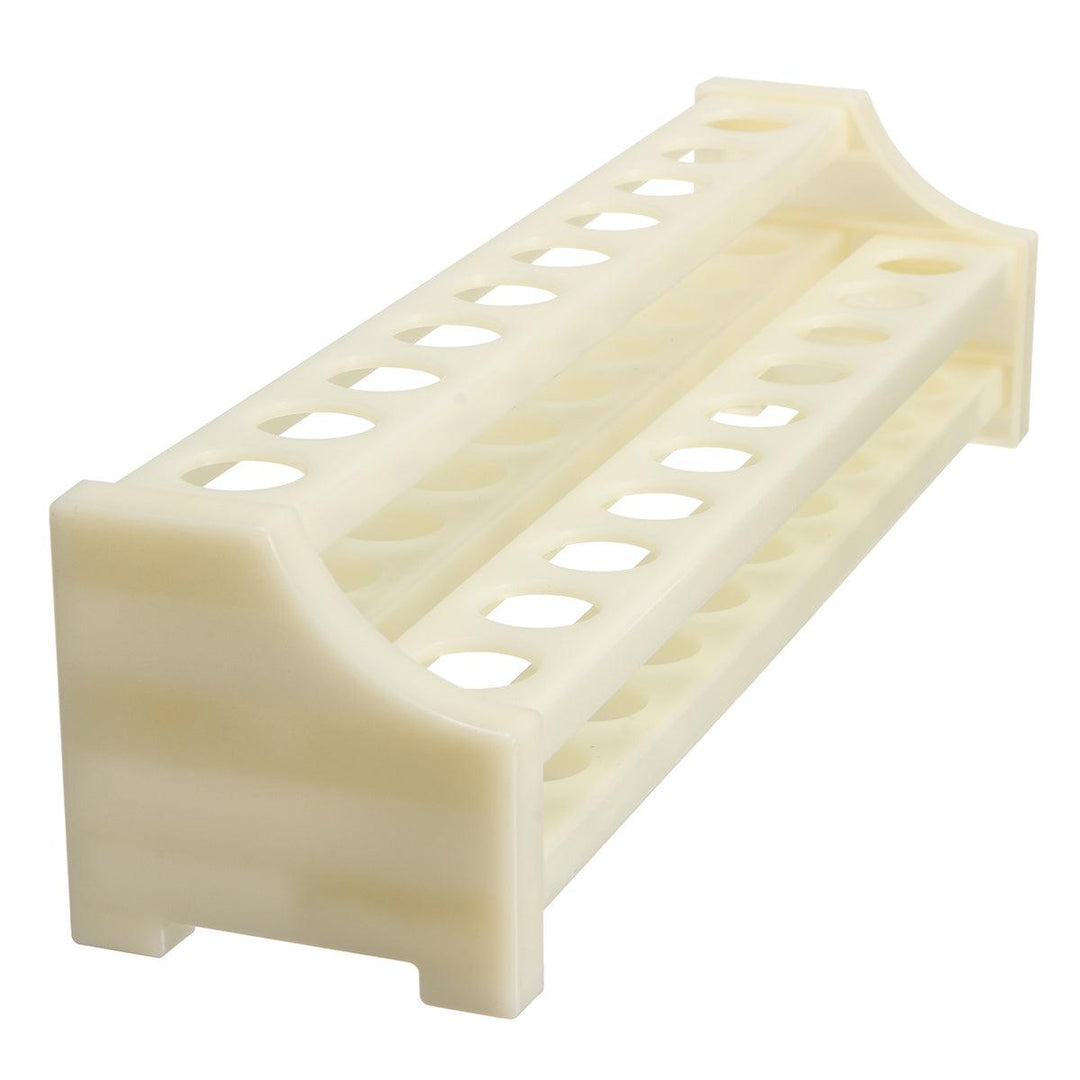 White Plastic Centrifuge Test Tube Rack 20 Holes Laboratory for 15mm Tubes - MRSLM