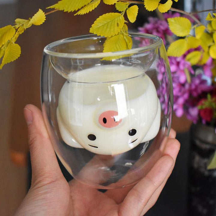 3D Double Layer Lovely Panda Cup Skull Wine Cup - MRSLM