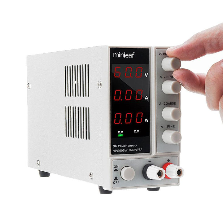 Minleaf NPS605W 110V/220V 0-60V 0-5A Adjustable Digital DC Power Supply 300W Regulated Laboratory Switching Power Supply - MRSLM