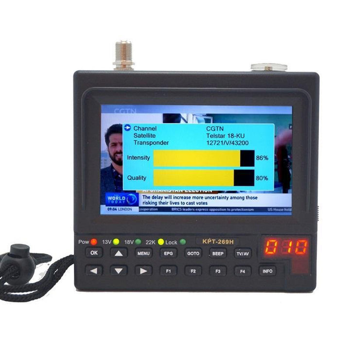 KPT-269H DVB-S2 Satellite Finder Full HD Digital Satellite TV Receiver Finder Meter MPEG-4 HD DVB-S Satellite Finder - MRSLM