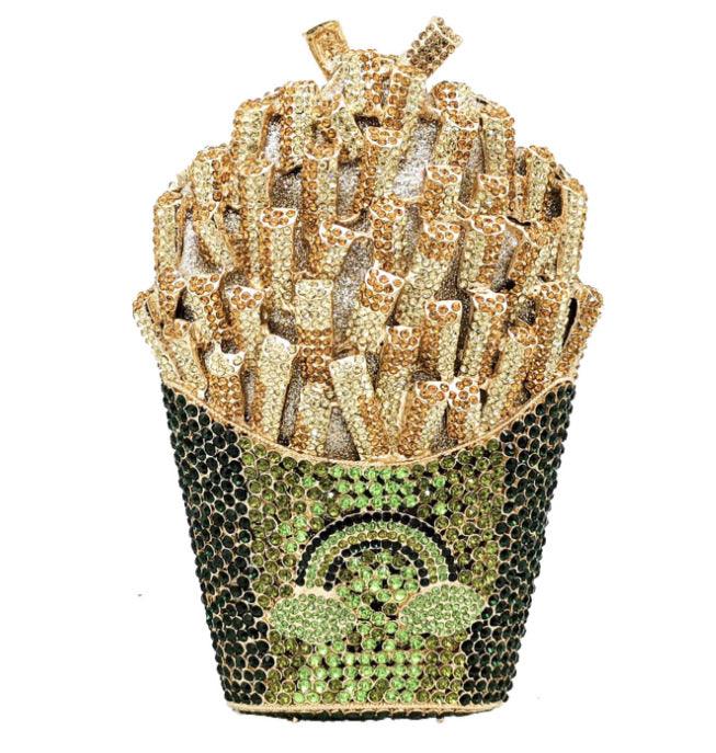 FrenchFrench fries diamond wisp empty metal bag - MRSLM