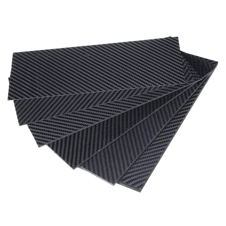 100x250x(0.5-5)mm Black Matte Twill Carbon Fiber Plate Sheet Board Weave Carbon Fiber Pannel Various Thickness - MRSLM