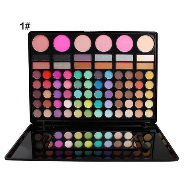 78 Colors Eyeshadow Palette Blusher Contour Powder Lip Gloss Eye Shadow Makeup Set - MRSLM