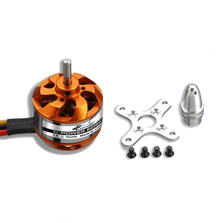 Flash Hobby D2822 1100KV 1450KV 1800KV 2600KV 2-3S Brushless Motor For RC Airplane - MRSLM