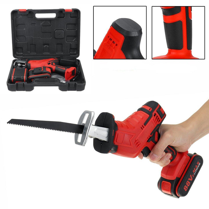 88VF Electric Reciprocating Saws Outdoor Woodworking Cordless Portable Saw With Blade - MRSLM