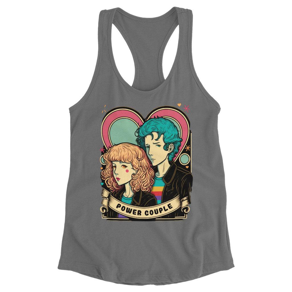 Power Couple Racerback Tank - Love Tank - Art Workout Tank - MRSLM