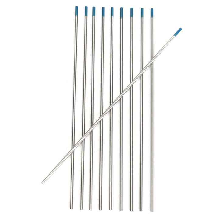 10Pcs Tungsten 2 Percent Lanthanated Blue Tip TIG Electrodes WL20 Welding Rods - MRSLM