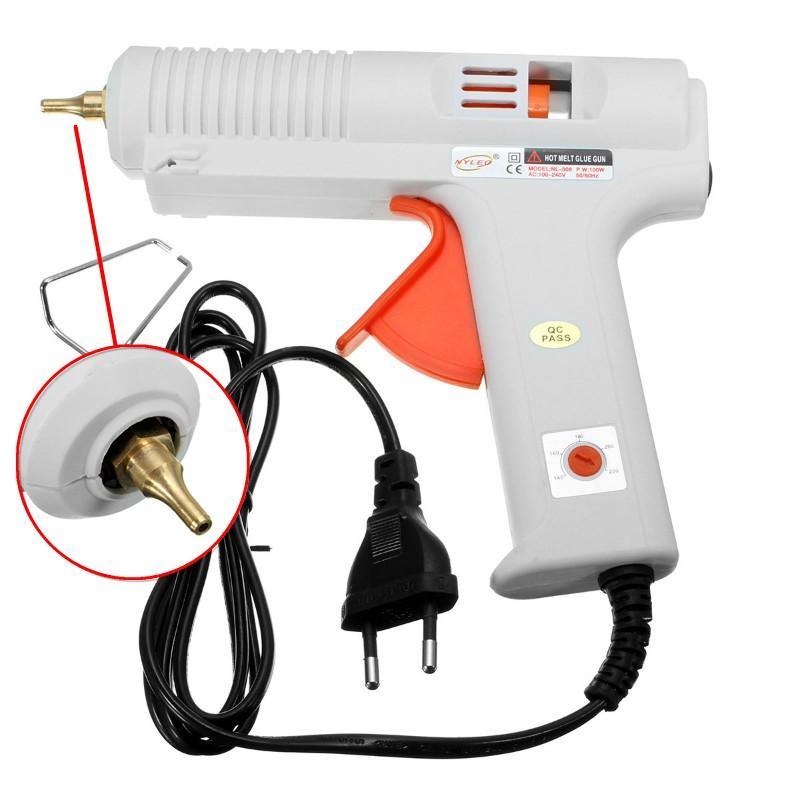 NL-308 Adjustable 110-240V 100W High Temp Heater Thermostat Hot Melt Glue Gun Adhesive Repair Tool - MRSLM