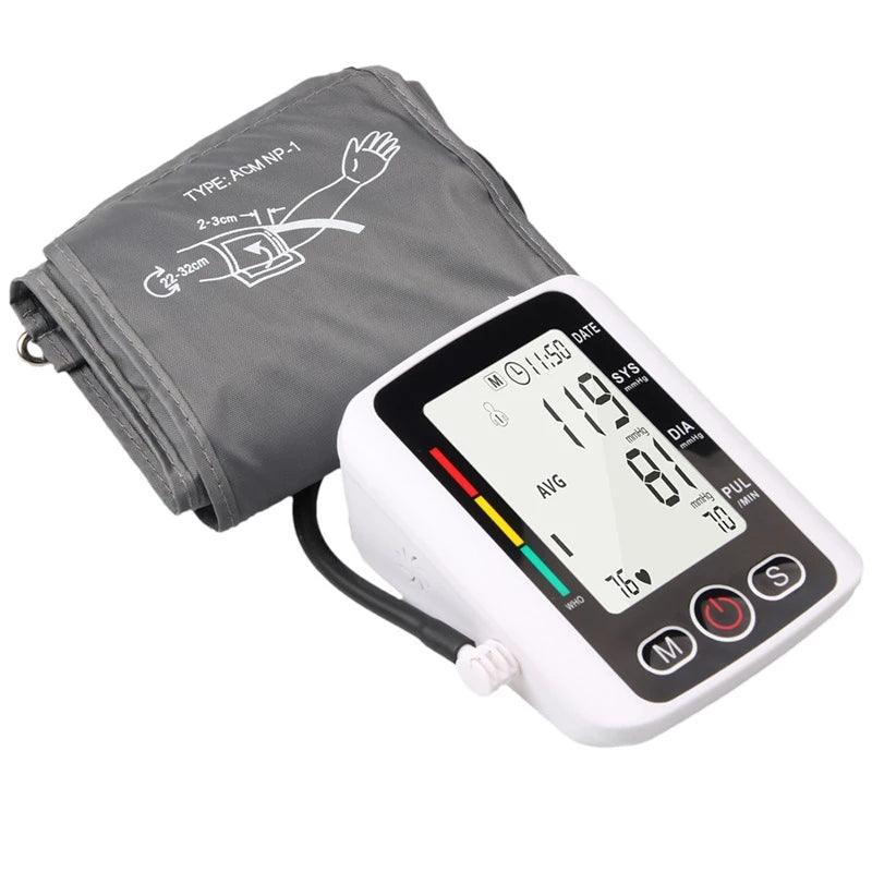 Boxym Wrist Blood Pressure Monitor Home Automatic BP Monitor Irregular Heart Beat Detection Cuff Arm Large LCD Displ Sphygmomanometer - MRSLM