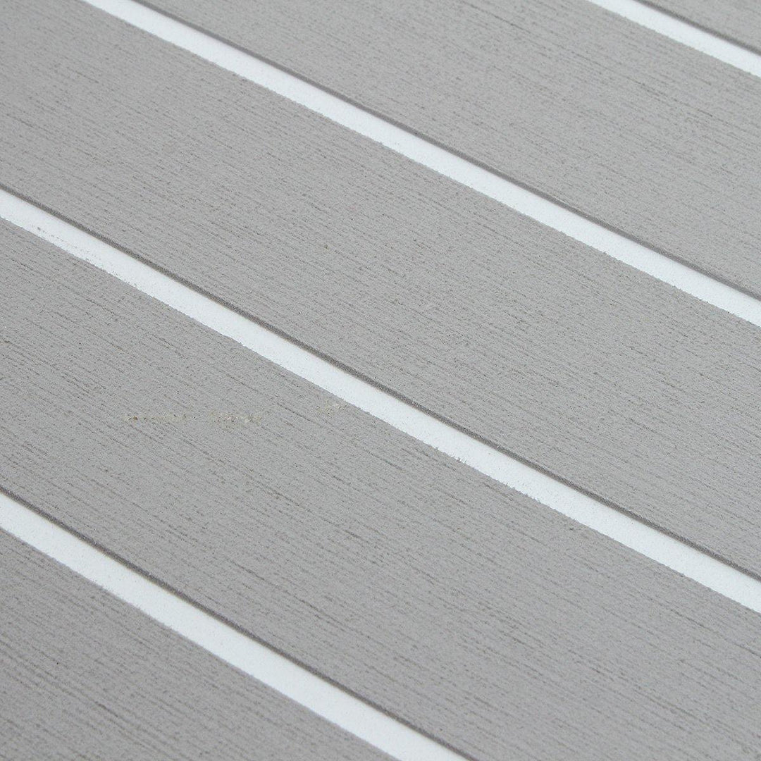 240cmx90cmx5mm Marine Flooring Faux Teak Grey With White Lines EVA Foam Boat Decking Sheet - MRSLM