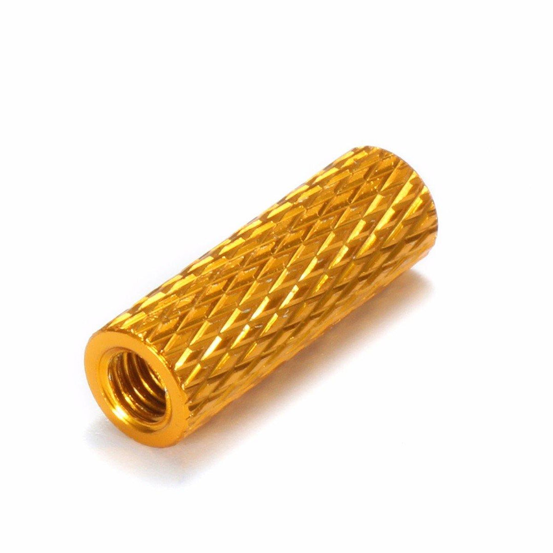 Suleve™ M3AS2 10Pcs M3 10mm Knurled Standoff Aluminum Alloy Anodized Spacer - MRSLM