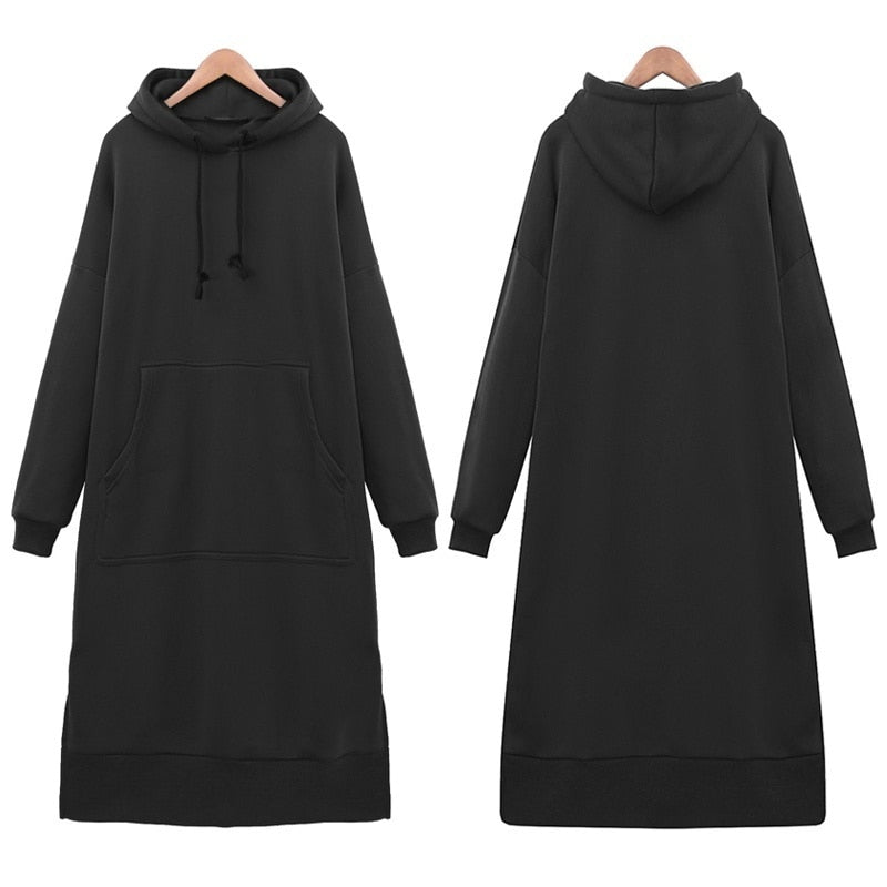 Women's Loose Long Hoodie