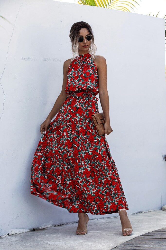 Floral Printed Long Dress