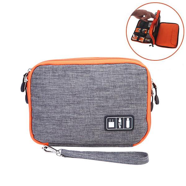 Honana HN-CB1 Double Layer Cable Storage Bag Electronic Accessories Organizer Travel Gear - MRSLM