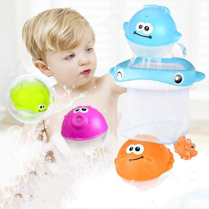 Kids Bath Toys Wall Suction Cup Marble Race Run Track Bathroom Bathtub Baby Play Water Games Toy Kit for Children - MRSLM