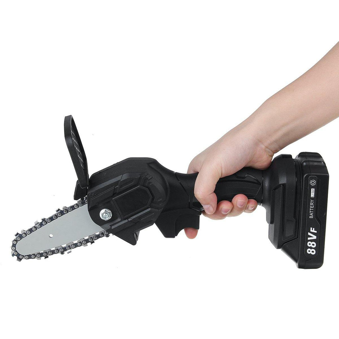 88V Electric Cordless One-Hand Saw Woodworking Chain Saw W/ 1/2pcs Battery - MRSLM
