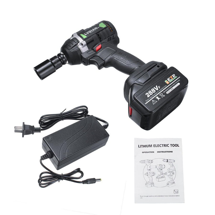 288VF 630N.m Brushless Cordless Electric Impact Wrench 19800mAh Powerful Tool - MRSLM