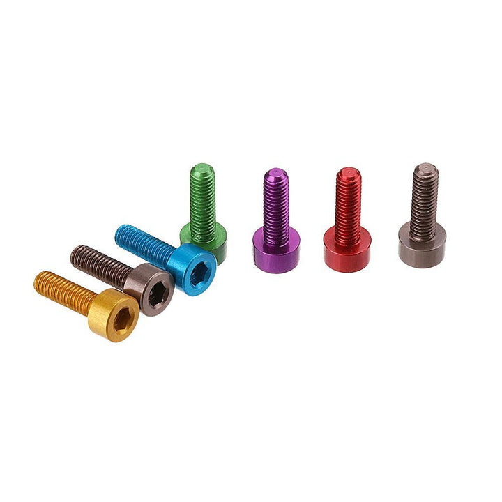 Suleve™ M3AH12 10Pcs M3×10mm Hex Socket Screw M3 Cap Head Bolt 7075 Aluminum Alloy Multicolor - MRSLM