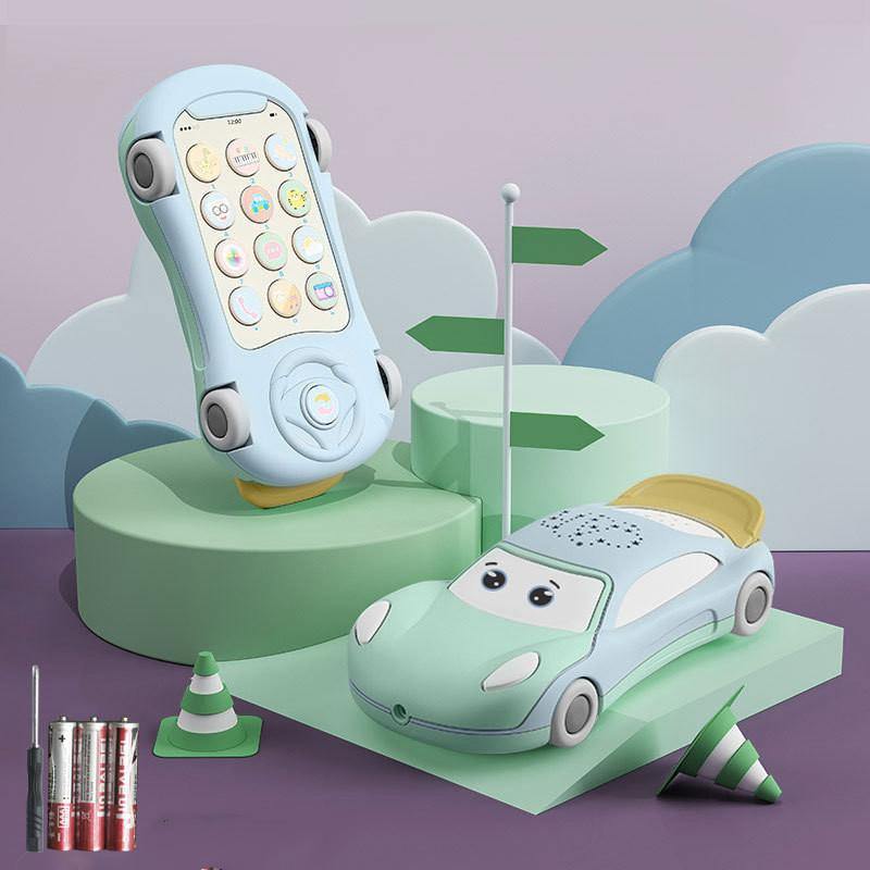 Telephone Toys Juguetes Bebe with Luminous Projector Learning Toy Car - MRSLM