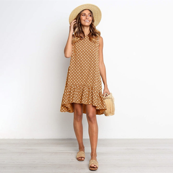 Women's Polka Dot Chiffon Dress