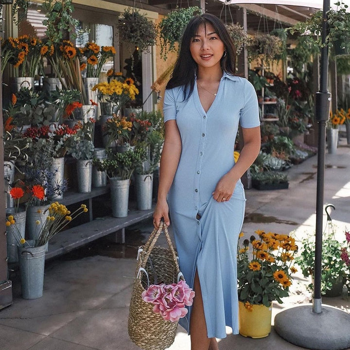 Elegant Summer Shirt Dress