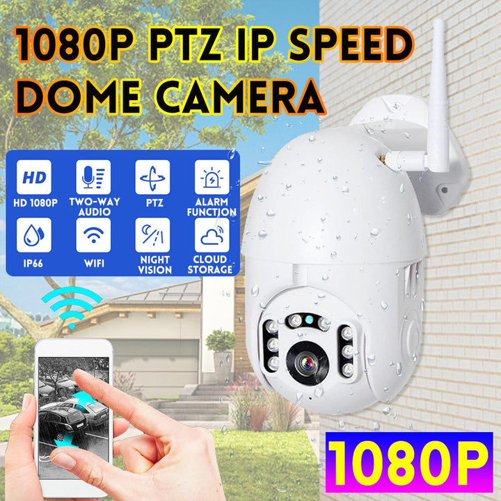 5x Zoom 1080P HD PTZ IP WiFi Speed Dome Camera IP66 WIFI Night Vision Security - MRSLM