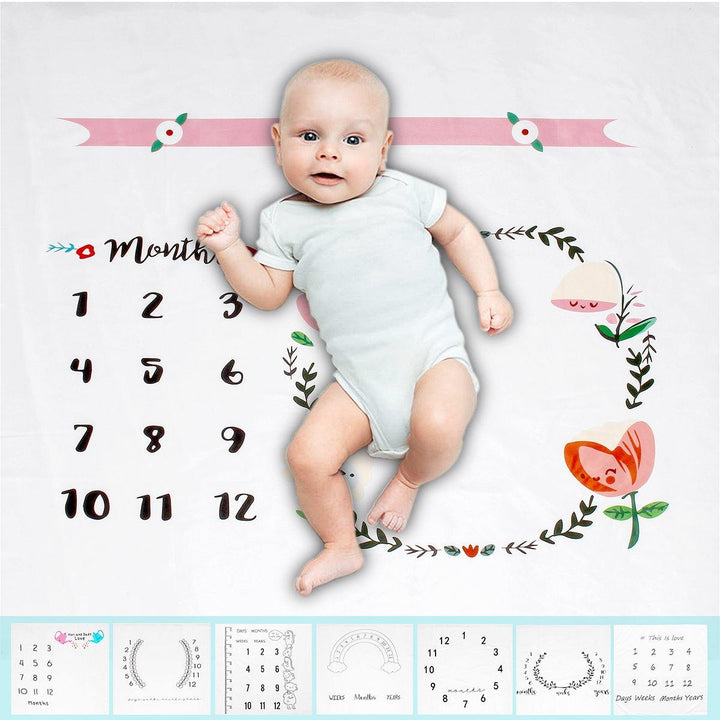 MECO Newborn Baby Crib Swaddle Blankets Bed Blanket Photo Prop Backdrop - MRSLM