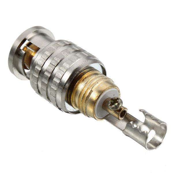 BNC Male Connector for RG-59 Coaxial Cable Brass End Crimp Cable Screwing Camera Free Welding - MRSLM