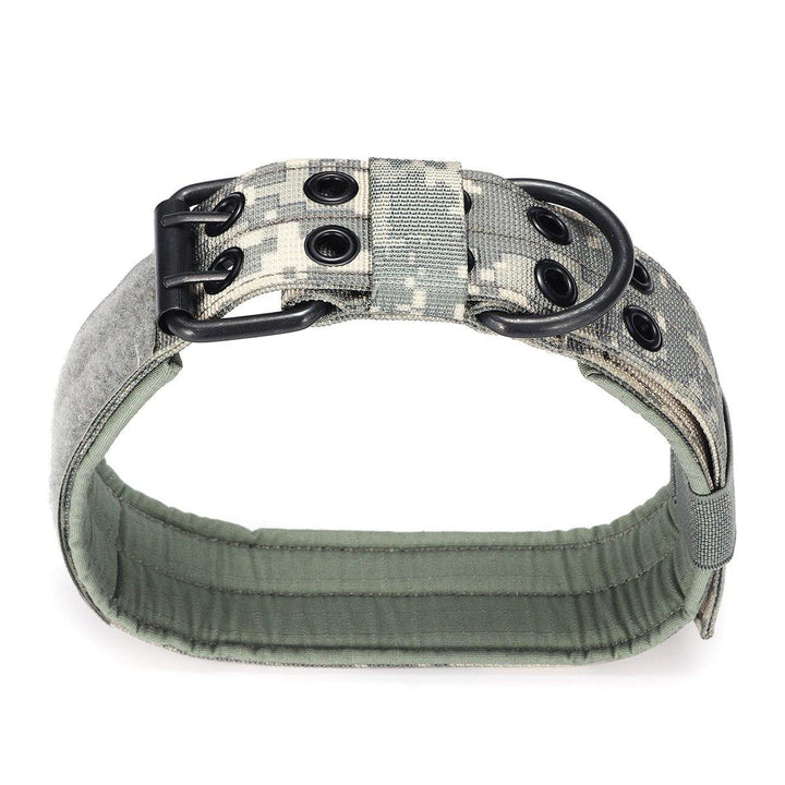 XL Tactical Military Adjustable Dog Training Collar Nylon Leash w/Metal Buckle - MRSLM