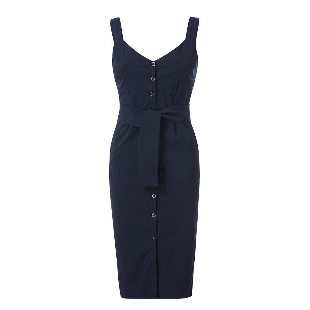 Sleeveless slim dress - MRSLM